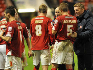 Supporting image for story: Walsall boss Dean Smith hails players fight after Saddlers' FA Cup win
