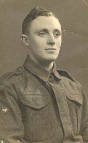 Jack Jennings as a young soldier