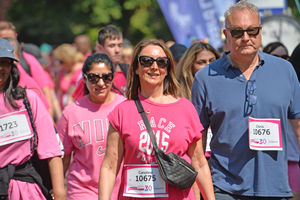 The Cancer Research UK Race for Life (5k) in West Park, Wolverhampton.