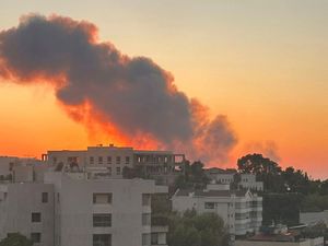 Supporting image for story: Israel says it struck Hezbollah’s headquarters as huge explosions rock Beirut