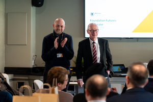 Will Clowes and Pat McFadden MP welcome guests.