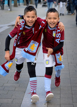 Twins Aston and Jayden Heavey, aged 8, from Birmingham...