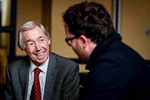 Banks with Express & Star reporter Tim Spiers