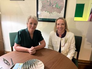 Helen Morgan MP met with Health Minister Karin Smyth MP (left) to discuss concerns over local health provision