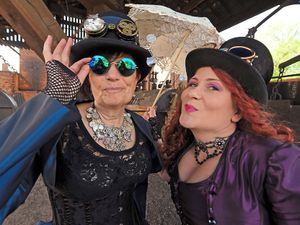 Supporting image for story: Steampunks ready for Red by Night event at Black Country Living Museum