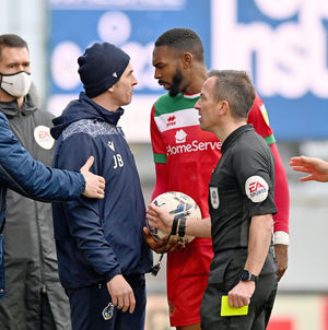 Joey Barton and Hayden White have words