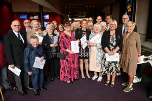 The full team from Wolverhampton Alz Cafe get ready for the event