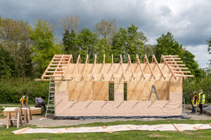 The bar while it was being built