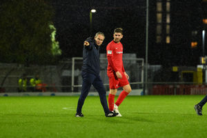 Kevin Wilkin after the defeat at Sutton (Kieran Griffin)