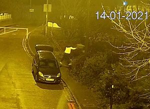 The car used in fly-tipping incidents in Walsall. Photo: Walsall Council.