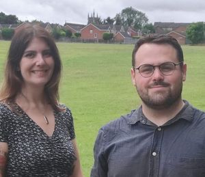 Councillor Cat Eccles and campaigner Andy Tromans