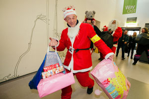Christmas joy as the presents arrive at the hospital