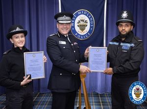 Supporting image for story: West Midlands Police officers rewarded for life-saving efforts