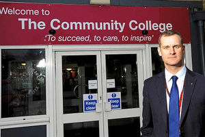 Headmaster Alan Doust of The Community College Bishop's Castle, Shropshire