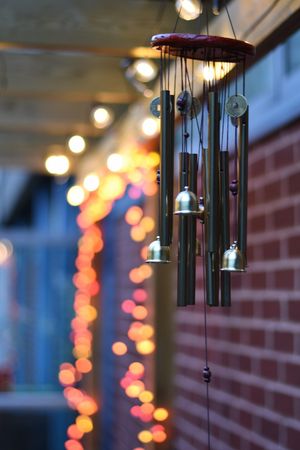 Relaxing sensory lighting and windchime