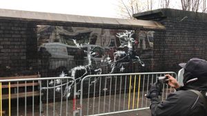 Perspex glass was put in place to deter vandals.