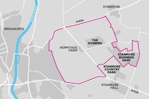 The proposed Stanmore development site. Map: stanmorevillage.co.uk