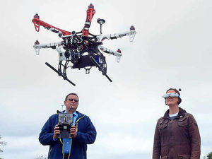 Supporting image for story: Watch: Shropshire firm's drone goggles give users a bird's-eye view