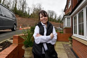 Sandra Whittall has been living with the landslip for almost two years