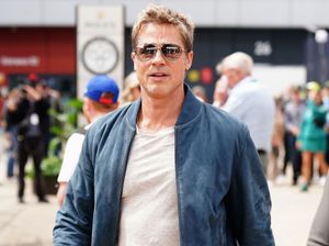 Supporting image for story: Brad Pitt arrives ahead of British Grand Prix to film for F1 blockbuster