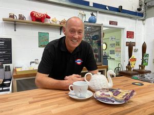Mark Parker pictured in the new bar area at The Retroi Station, Worcester Road, Leominster.