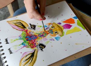 Terri trained herself to use her right hand after she had a stroke during an operation