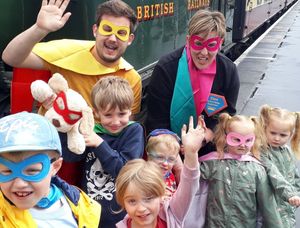 Supporting image for story: VIP mini superheroes enjoy day out on the SVR