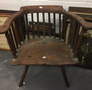 A Welsh stick chair found in the house. 