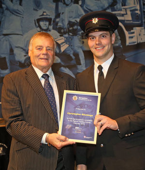 Chris Ritchings and Councillor Eric Carter