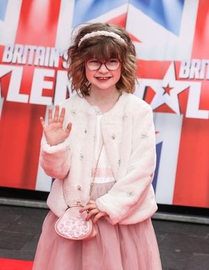 Dulcie got to be a VIP and walk along the red carpet being being a special guest for Britain's Got Talent.