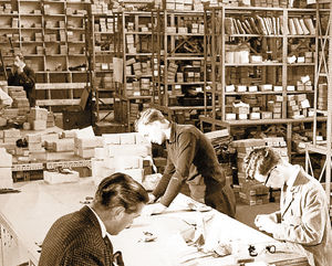 Inside Kirkpatrick's warehouse in the 1960s