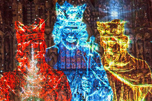 Supporting image for story: Nativity-themed lights show at Lichfield Cathedral