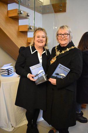 Yvonne Warner (left) with mayor of Dudley Cllr Hilary Bills
