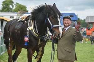 Rob Clarke and William the shire horse, from Northampton.