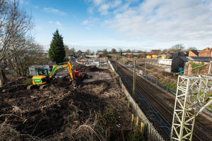 Work is underway to build a new railway station in Willenhall. 