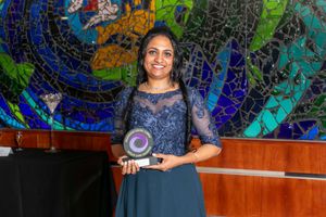 Supporting image for story: From Riyadh to Rhayader: Nurse Shiny strikes gold at Wales Care Awards