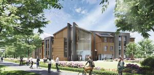 An artist's impression shows the new building