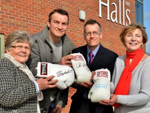 Supporting image for story: Gloves raise £175 for cancer charities

