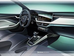 Supporting image for story: Skoda gives a glimpse of new hatchback’s interior