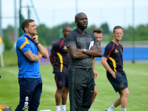 Supporting image for story: Fabrice Muamba and Shrewsbury Town captain Adam El-Abd step in to coach pupils - VIDEO