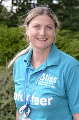 After receiving a leaflet from the charity, Rachel herself became a Bliss champion