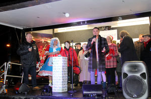 Ray Quinn at the Wednesbury lights switch-on