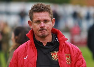 There was heartbreak for Gary Hackett and Stourbridge as their season ended with play-off failure. (Will Kilpatrick)