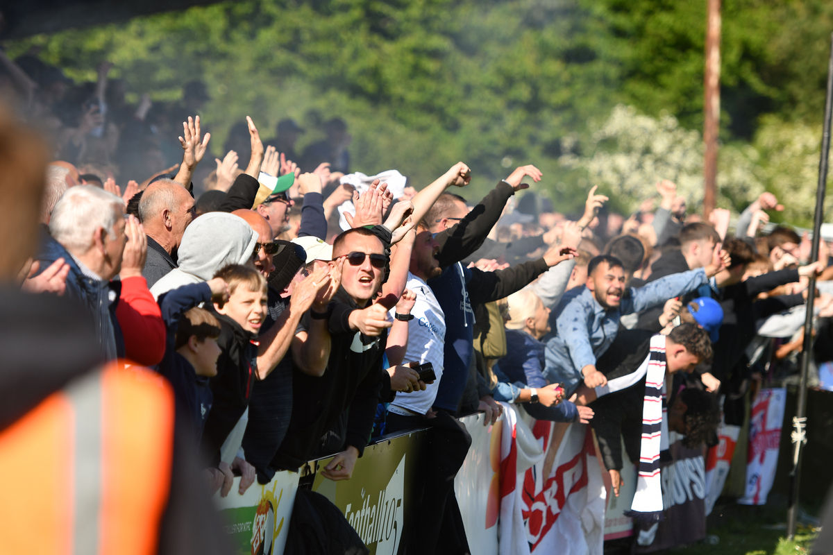 In pictures: see jubilant Telford AFC fans at a packed Latimer Park watch as their team win promotion
