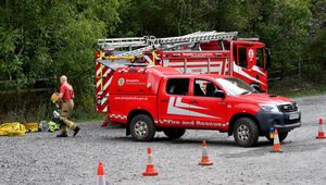 Firefighters have been dealing with the blaze on the Wrekin.