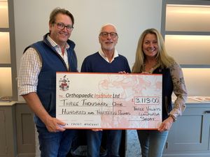 Supporting image for story: Shoots on target with donation to orthopaedic hospital charity 