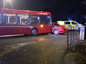 Supporting image for story: Bus and car collide on Walsall road 