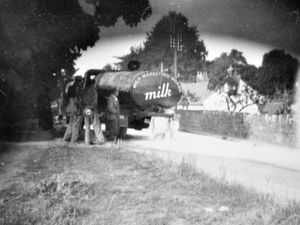 Supporting image for story: Milk tanker made a white mess