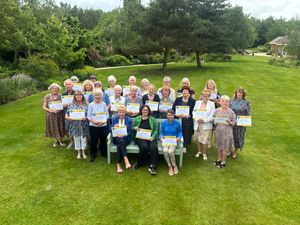 Severn Hospice volunteers have been recognised for their long-time service and contributions. 