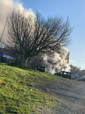 The pub fire in Dudley. Photo: Vicky Amelia Roberts